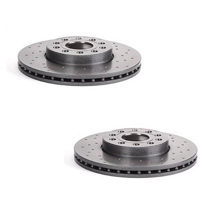 Audi VW Brakes Kit - Pads and Rotors Front (288mm) (Ceramic) (Xtra) 8V0698151G - Brembo 4026483KIT